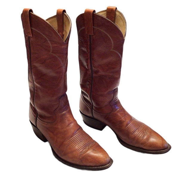 Tony Lama Other - Tony Lama Vintage Leather Rio Cowboy Boots